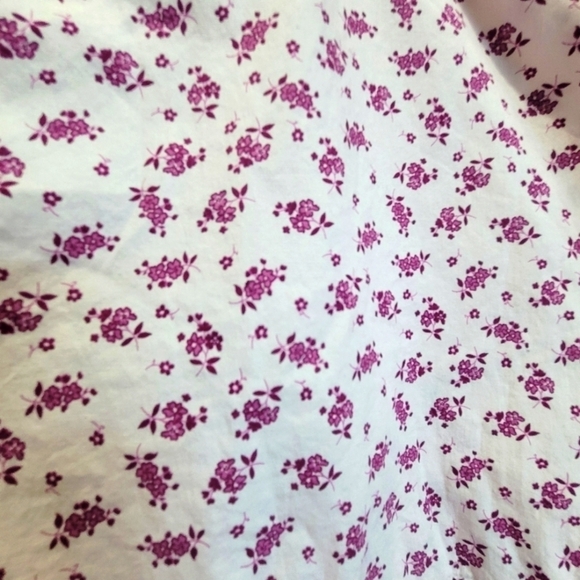 XL 100% Cotton Floral Pajama Shorts with Adjustable Drawstring - Picture 4 of 5